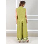 Conjunto Yasmin Linho Italiano Verde Pistache 