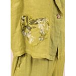 Conjunto Yasmin Linho Italiano Verde Pistache 