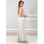 Conjunto Yasmin Linho Italiano Bege