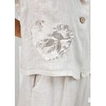 Conjunto Yasmin Linho Italiano Bege