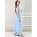 Conjunto Yasmin Linho Italiano Azul Bebe