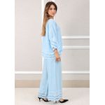 Conjunto Lys Linho Italiano Azul Bebe