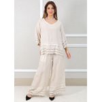 Conjunto Lys Linho Italiano Bege