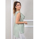 Regata Benedita Linho Italiano Verde Menta