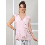 Regata Brenda Linho Italiano Rosa Bebe