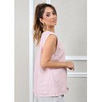 Regata Brenda Linho Italiano Rosa Bebe