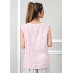 Regata Brenda Linho Italiano Rosa Bebe