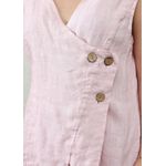 Regata Brenda Linho Italiano Rosa Bebe