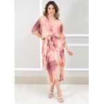 Vestido Mia Seda Italiana Rosa 