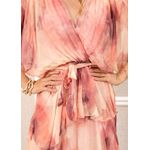 Vestido Mia Seda Italiana Rosa 