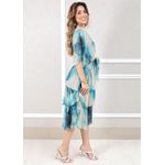 Vestido Mia Seda Italiana Azul Celeste 