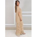 Vestido Julia Seda Italiana Caramelo .