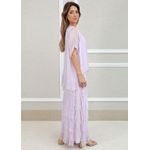 Vestido Julia Seda Italiana Lilás .