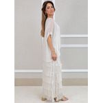 Vestido Julia Seda Italiana Off White .