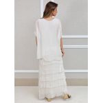 Vestido Julia Seda Italiana Off White .