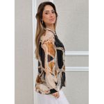Vestido Francesca Linho Italiano Caramelo .