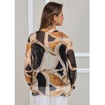 Vestido Francesca Linho Italiano Caramelo .