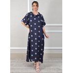 Tunica Debora Linho Italiano Azul Marinho