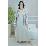 VESTIDO ANA COM CASAQUETO ANA BEGE