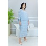 VESTIDO RAINHA CINZA PEROLADO