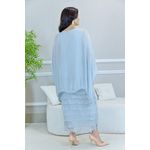 VESTIDO RAINHA CINZA PEROLADO