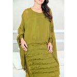 VESTIDO RAINHA PISTACHE