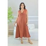 VESTIDO TALITA TELHA