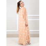 Vestido Amanda Linho Italiano Pêssego
