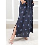Vestido Amanda Linho Italiano Azul Marinho