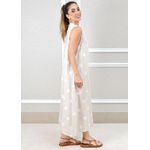 Vestido Laura Linho Italiano Bege