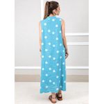 Vestido Laura Linho Italiano Petróleo