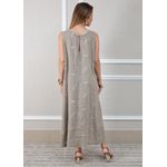 Vestido Emília Linho Italiano Fendi .