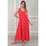 Vestido Emília Linho Italiano Vermelho