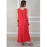 Vestido Emília Linho Italiano Vermelho
