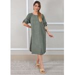 Vestido Flávia Verde Militar