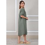 Vestido Flávia Verde Militar