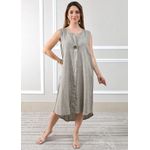 Vestido Polly Linho Italiano Fendi .