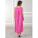 Vestido Polly Linho Italiano Pink .