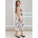 Vestido Manu Linho Italiano Bege .