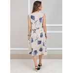 Vestido Manu Linho Italiano Bege .