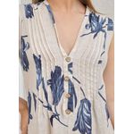 Vestido Manu Linho Italiano Bege .