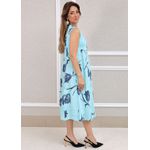 Vestido Manu Linho Italiano Verde Água .