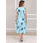 Vestido Manu Linho Italiano Verde Água .