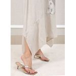 Vestido Luciana Linho Italiano Bege