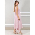 Vestido Luciana Linho Italiano Rosa