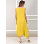 Vestido Luciana Linho Italiano Amarelo