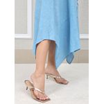 Vestido Luciana Linho Italiano Azul Hortência