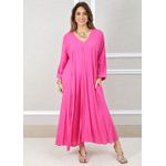 Vestido Regina Linho Italiano Pink