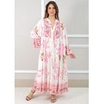 Vestido Fabiana Viscose Italiana Rosa 