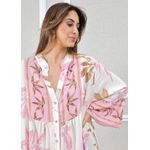 Vestido Fabiana Viscose Italiana Rosa 